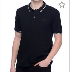 HUF Black Polo Shirt size XL